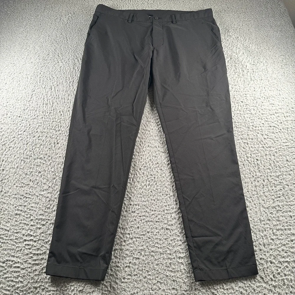 J.Lindeberg Pants Mens‎ 36x30 Black Slim Stretch Tech Chino Golf Performance